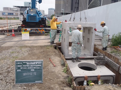 写真:電線共同溝工事2