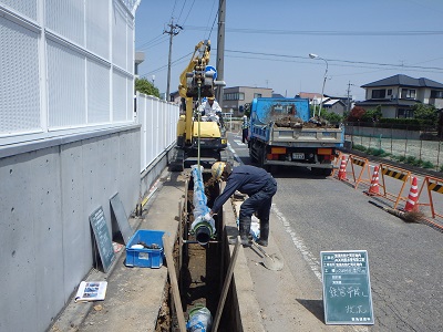 写真：配水管布設工事4